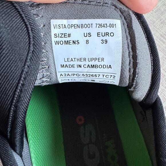 BOGS Women's Vista Wedge Leather Water Resistant Open Bootie Size 8 - Picture 6 of 9